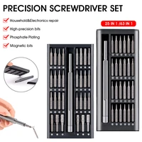 precision screwdriver set cr v steel magnetic driver and bits electronics repair tool kit for phones computers watches