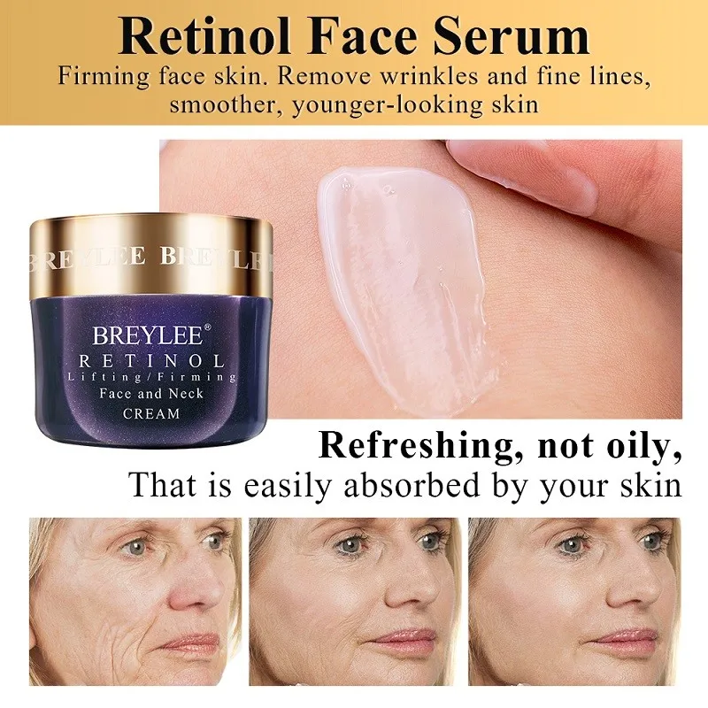 

BREYLEE Face Cream Eye Cream Serum Set Lifting Anti-Aging Anti-Eye Bags Remove Wrinkles Moisturizer Facial Treatment Korean Care