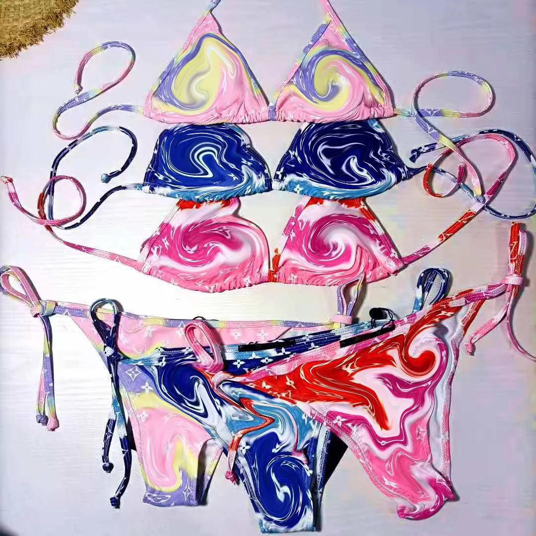 

2021 New Ladies Swimwear 1pcs European and American Fashion Brand Ladies Split Swimsuit Summer Beach Swimming Pool Outfit XL