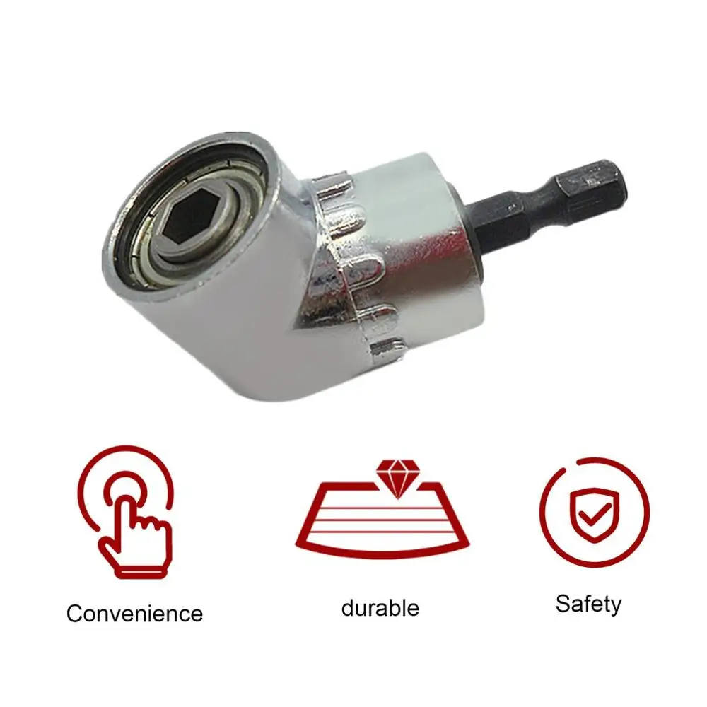 Фото Прямоугольный удлинитель для дрели 105 градусов быстросменный драйвер Прямоугольный удлинитель для дрели 105 градусов быстросменный драйвер