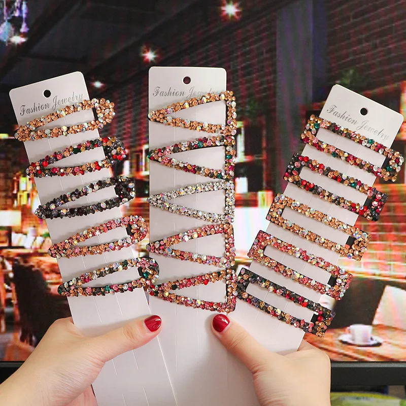 

New Rhinestone Elegant BB Clip Women Shiny Hairpin Women Girls Hair Clip Pin Barrettes Accessories Hairclip Hairgrip Headdress