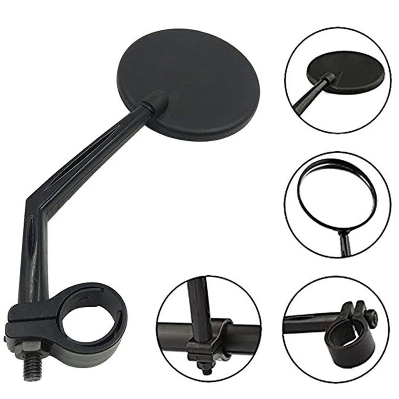 

2PCS Convex Safety Rearview Mirror Car Mirror Put The Motorcycle Mountain Bike Bicycle Glass Side Mirrors for Easy Installation