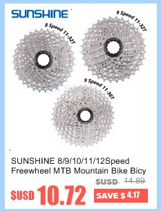Солнечный велосипед кассета 11 12 скоростей MTB велосипед freewheel 11-50 T/11-52 T Сверхлегкий 360 г CNC Freewheel MTB части для HG