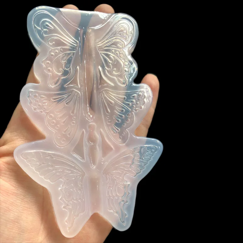 Большая форма для подвесок в виде крыла бабочки Прозрачная мягкая подвеска из