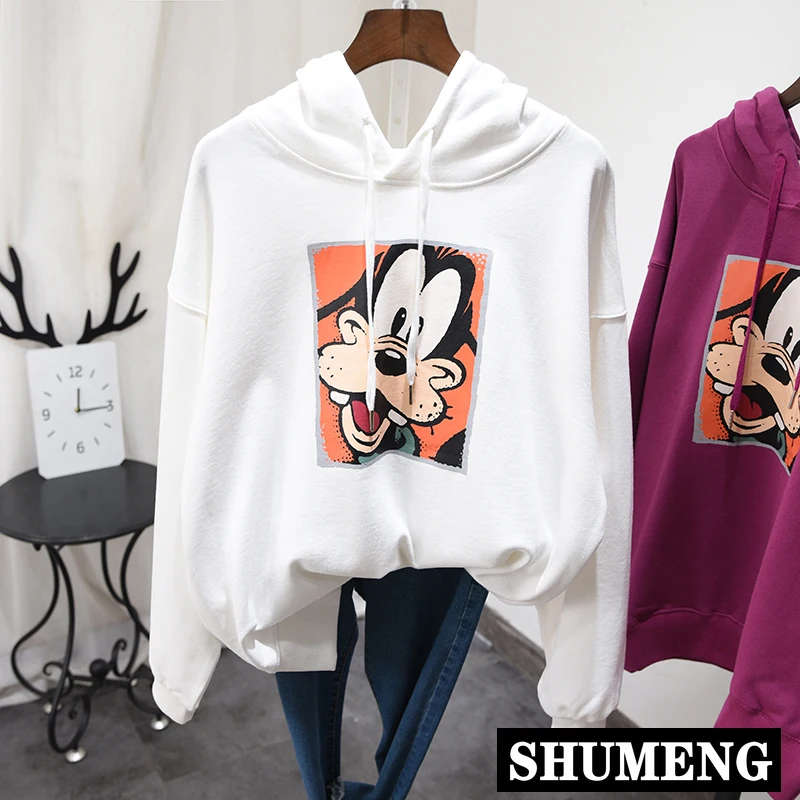 Новинка толстовка с капюшоном 2020 Весенняя Веселая Женская хлопковая мультяшным