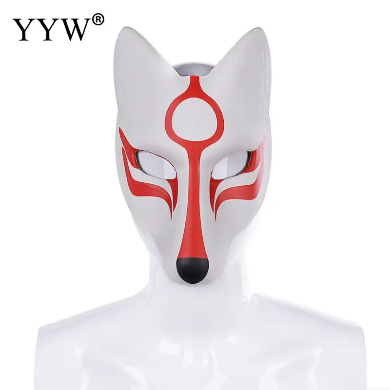 Лисья маска для вечеринки маскарадные маски в виде животных Хэллоуина с рисунком