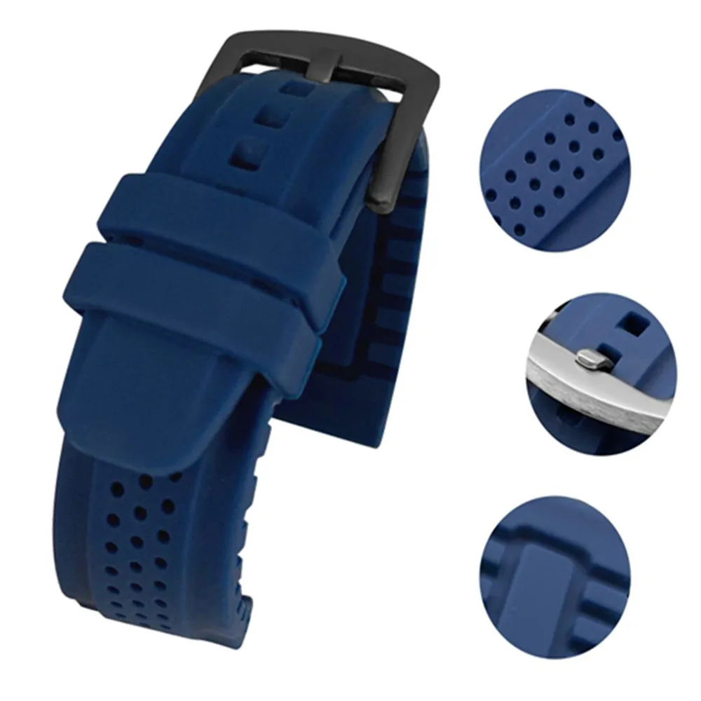 Мягкий резиновый ремешок для часов Sharkey MM300 SBBN015 22 мм|Ремешки часов| |