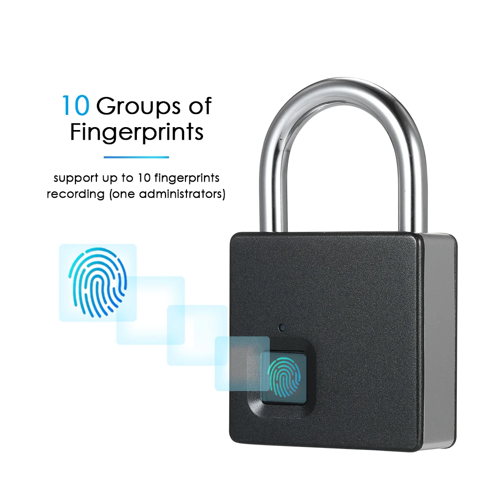 10 шт./набор отпечатки пальцев Умный Замок со сканером отпечатка быстрая