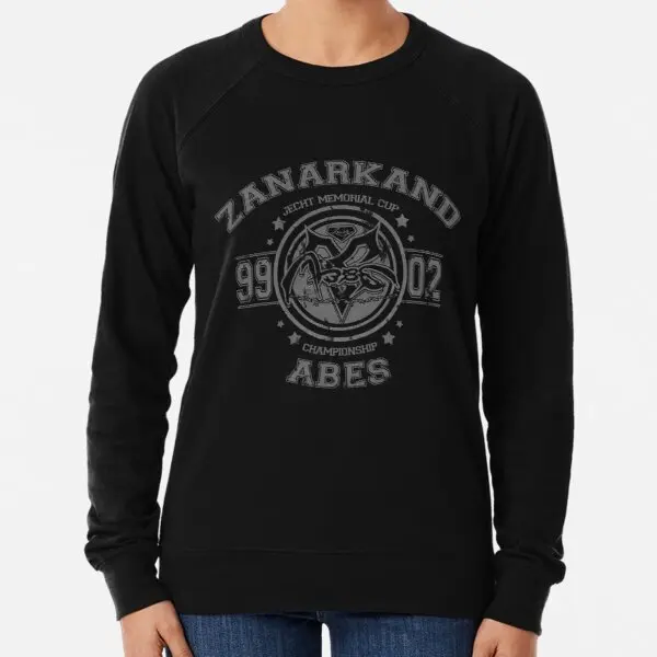 

Свитшот Zanarkand Abes женский с винтажным принтом, черная легкая толстовка с капюшоном, костюм с длинным рукавом и круглым вырезом, осень