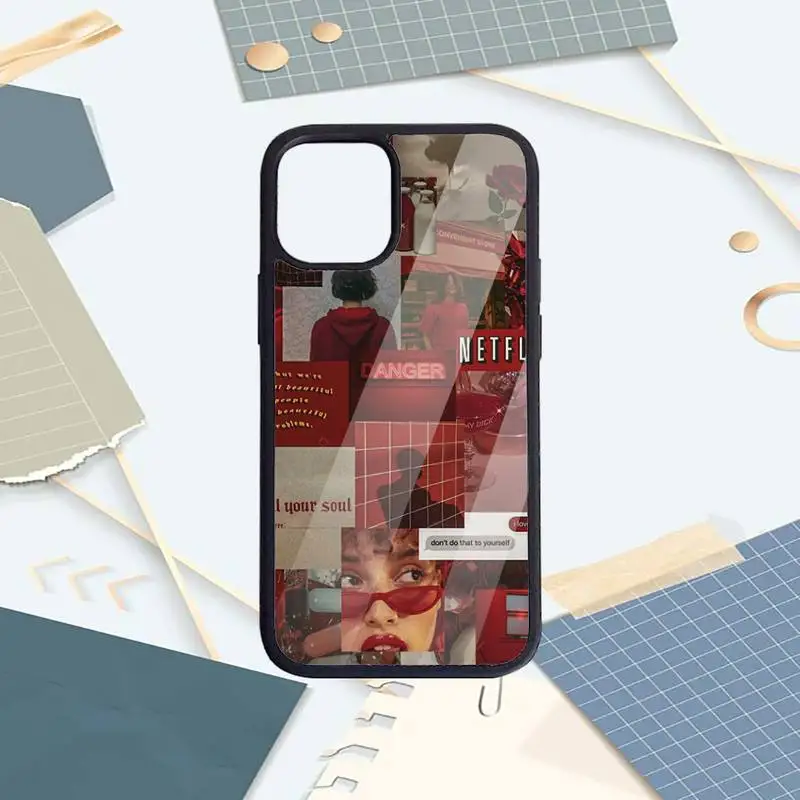 

Aesthetic Collage poster pattern luxury Phone Case shell PC for iPhone 11 12 pro XS MAX 8 7 6 6S Plus X 5S SE 2020 XR