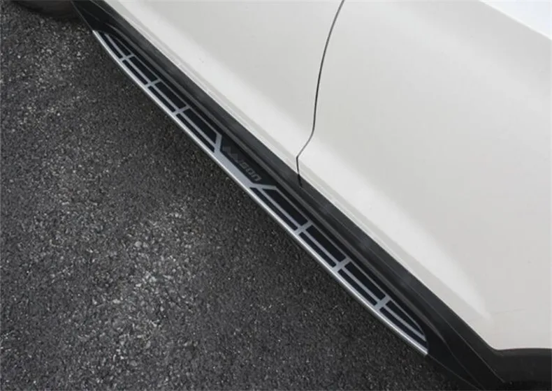 Для hyundai Tucson ходовые панели боковая ступенька бар педали Высокое Качество Cayenne стиль Nerf бар