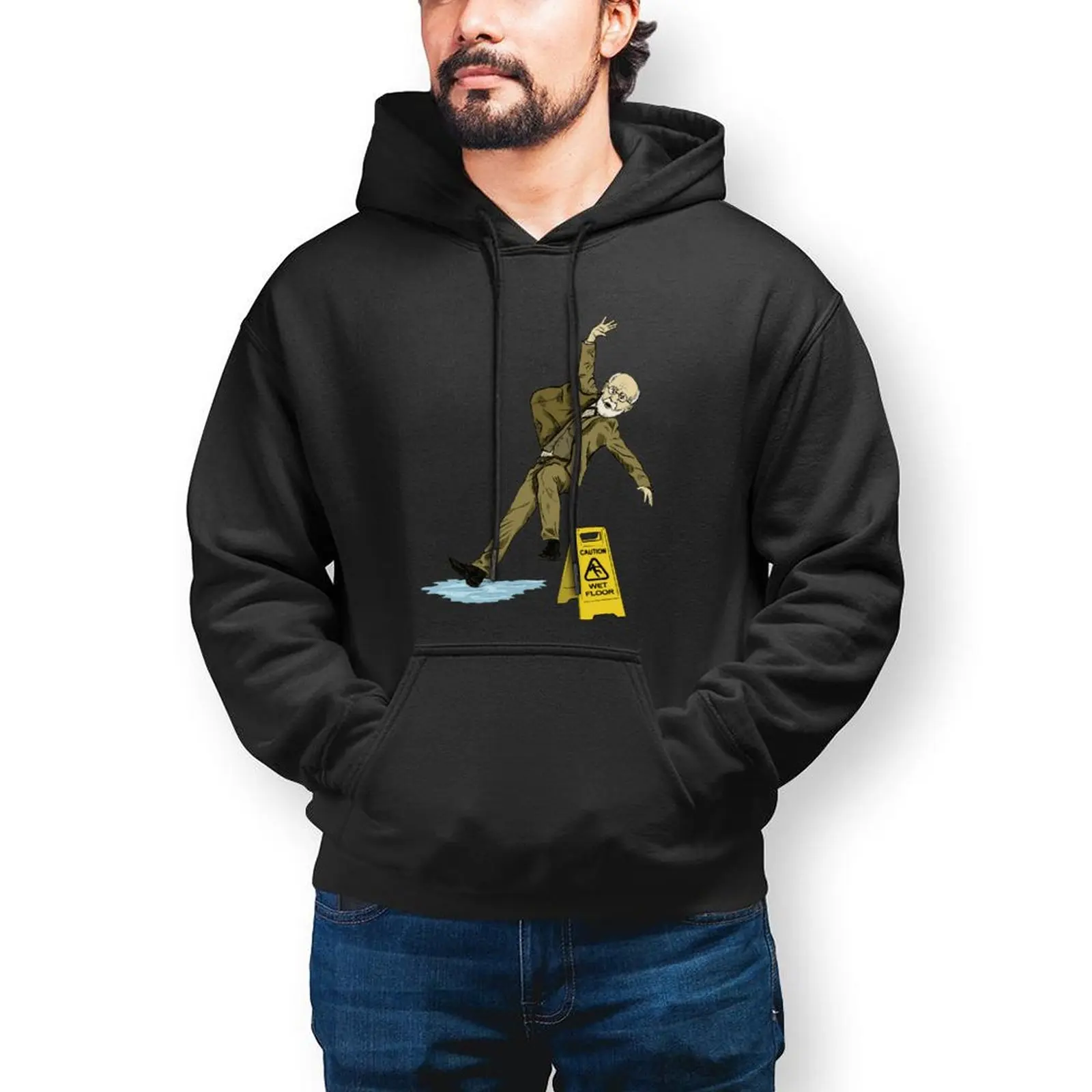 

Freud Hoodies Winter Cotton Hoodie Cool Loose Long Sleeve Pullover Hoodie Mens XL