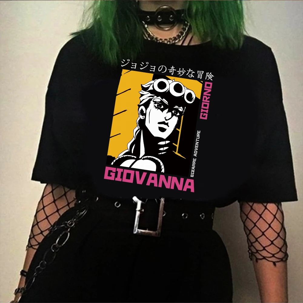 

Горячая Jojo странные приключения футболка женская обувь для косплея; Аниме футболки Kawaii Jojo Графический Футболка размера плюс детские носки ...