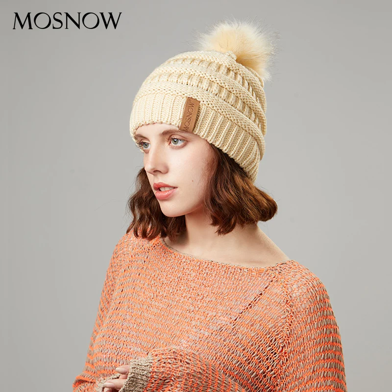 Женские вязаные шапки зимние акриловые однотонные женские с этикетками новая