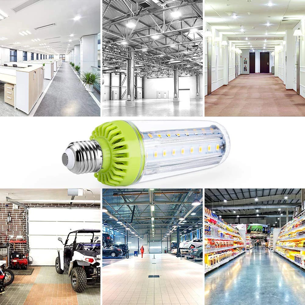 

LED Corn Light Bulb 2400 Lumen 20W Large Area Medium Base for Outdoor Indoor Garage Warehouse Factory Workshop Street Backyard