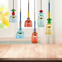 nordic colorful fruit led pendant lights lighting for living room kitchen indoor decoration glass light fixtures hanging lamps