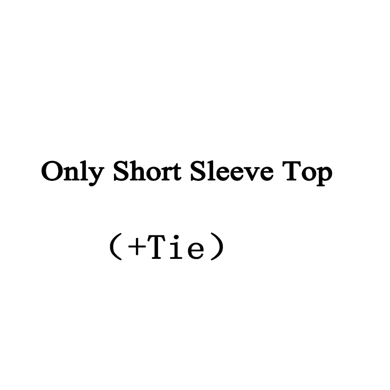 Only Top Short Красный сладкий девушка косплей японская школьная форма вышитые моряки в школьном стиле Школьный костюм - Цвет: Only Top Short
