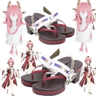 Женская длинная обувь для косплея Genshin Impact Yae Ba Zhong Shen Zi