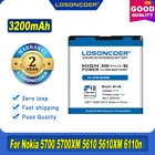 Аккумулятор LOSONCOER 100% BP-5M мА  ч для Nokia 3200, 5700XM, 5700, 5610XM, 6110n, 6220c, 5610, 8600, 7390 s