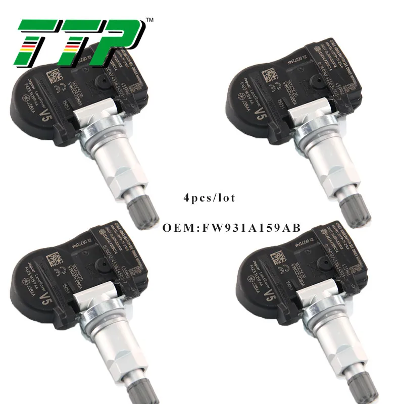 

Автомобильный датчик давления в шинах TTP, 4 шт., FW931A159AB, система контроля давления в шинах для Land Rover Discovery Freelander, диапазон 433 МГц