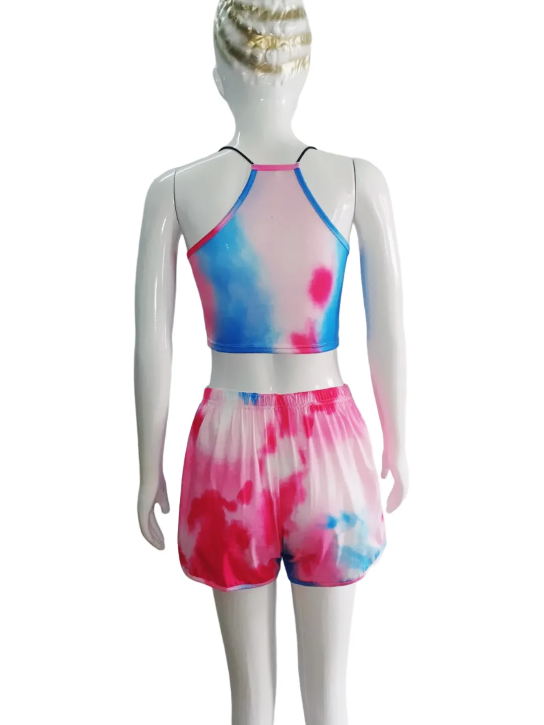 

Nightgown Shorts Sets Pijama Feminino Shorts Sets Spaghetti Strap RoomWear Polyester Two Piece Set Summer Letters Pyjama Femme