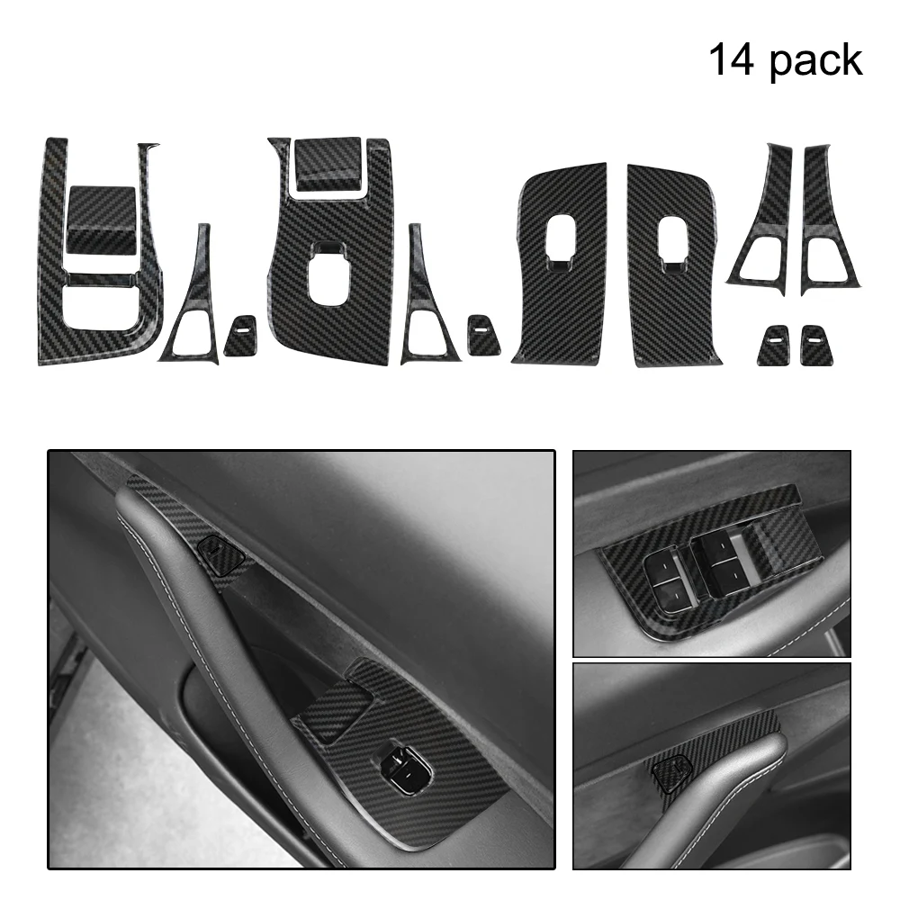 LEEPEE автомобильный ABS стеклоподъемник переключатель кнопки наклейка сделай сам