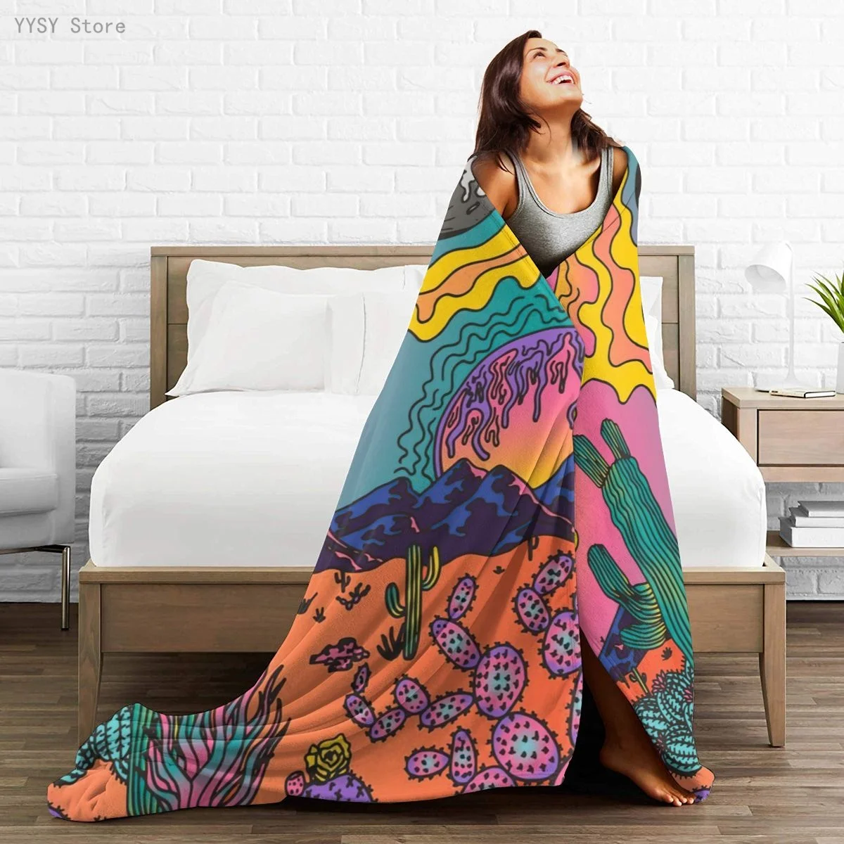 

Hippie (13) Anime printed Ultra-Soft Micro Fleece Blanket flannel throw Sherpa bedspread bedding sofa