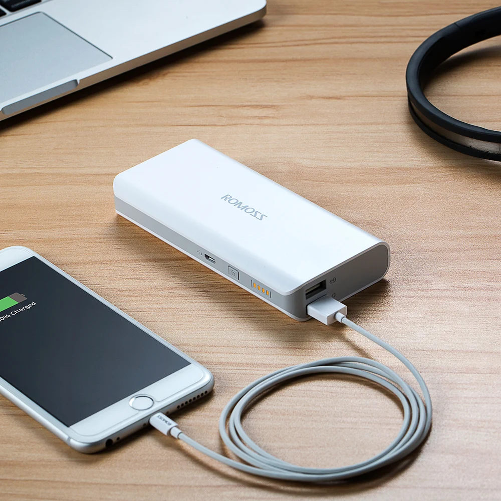 ROMOSS портативное зарядное устройство 10000 мАч мини USB Внешнее для Xiaomi iPhone|Внешние