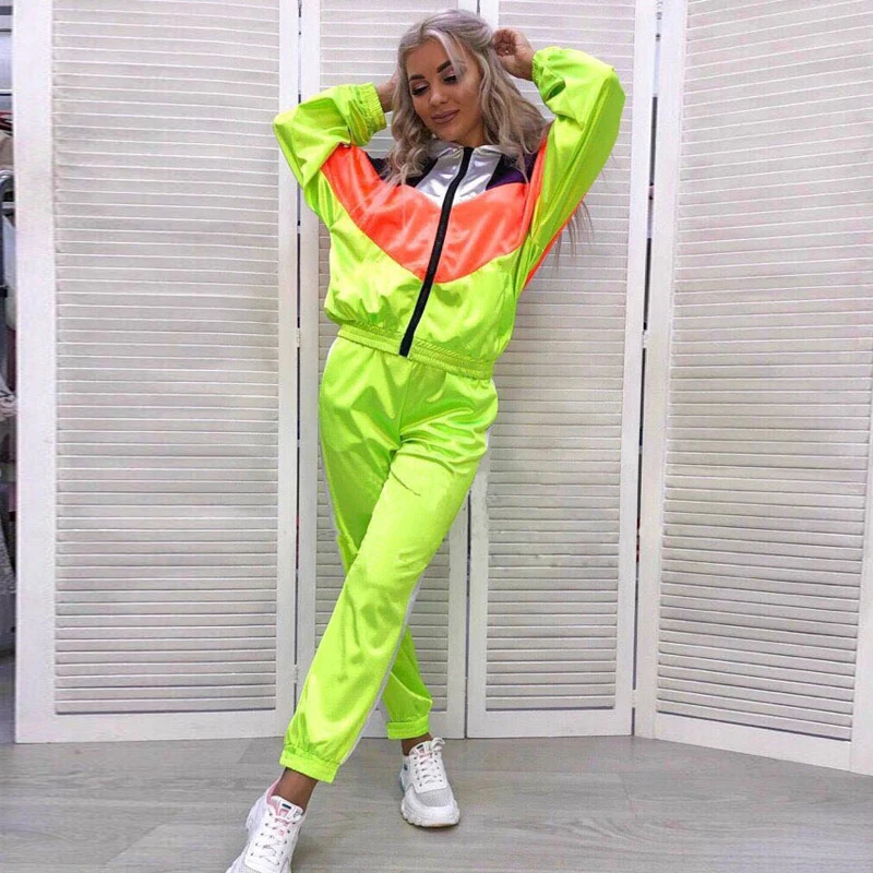 Two Piece Set Top And Pants Women Tracksuit Chandal Mujer Runway 2pac Outfit Festival Sweatsuit Clothing Plus Size Femme |