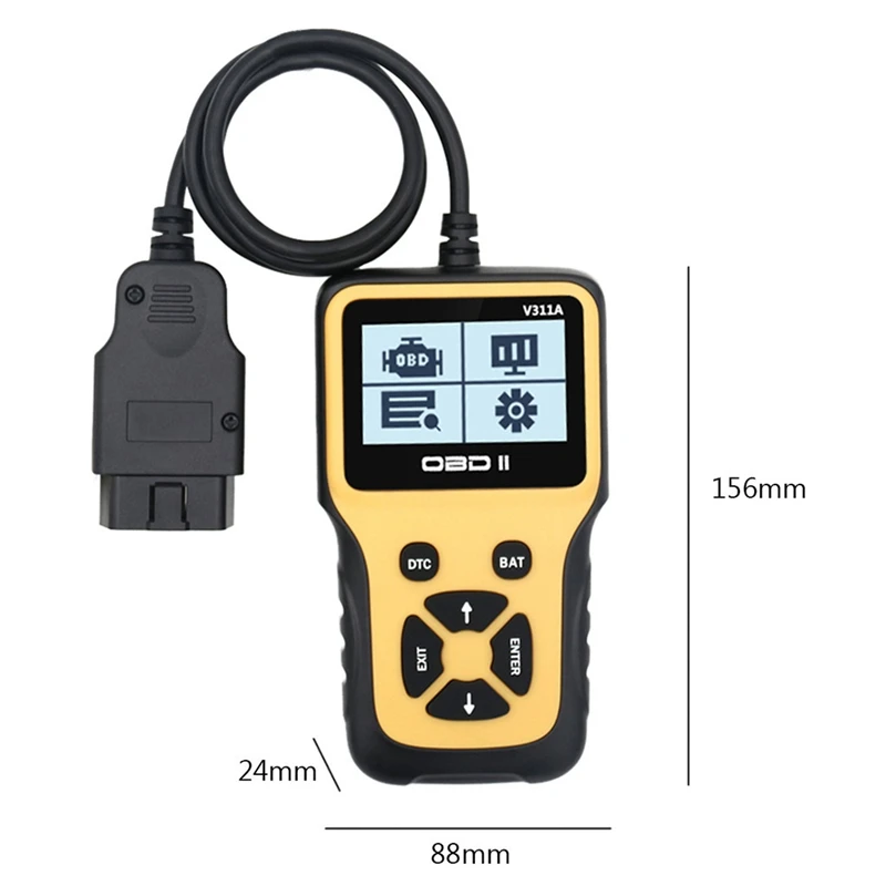 Автомобильный диагностический сканер V311A OBD II считыватель кодов неисправностей