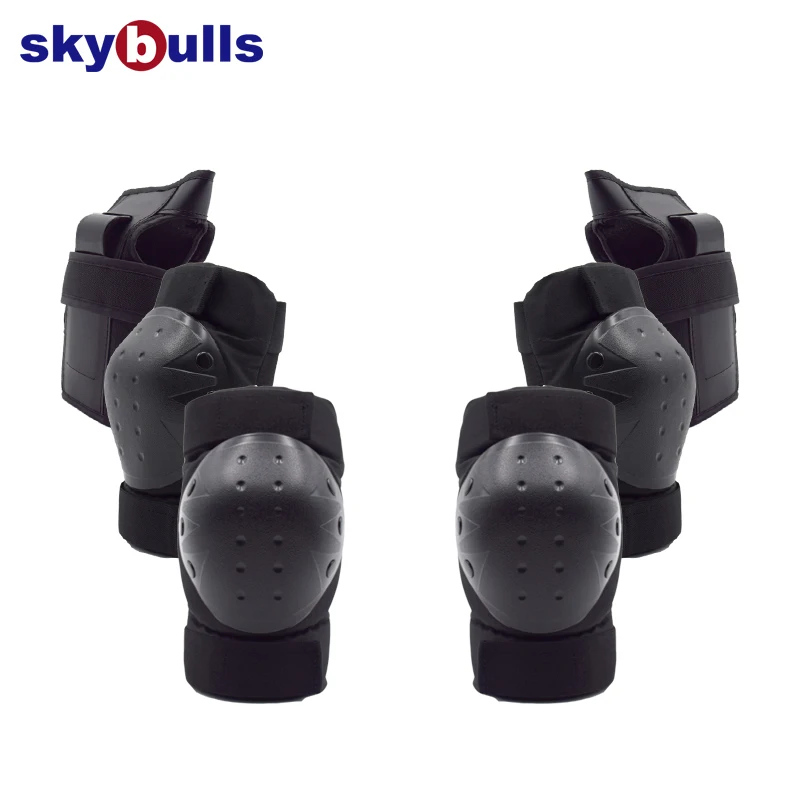 Skybulls 6 шт./компл. катание защитное Шестерни налокотники велосипед скейтборд защитные наколенники, способный преодолевать Броды для взрослых защита безопасности