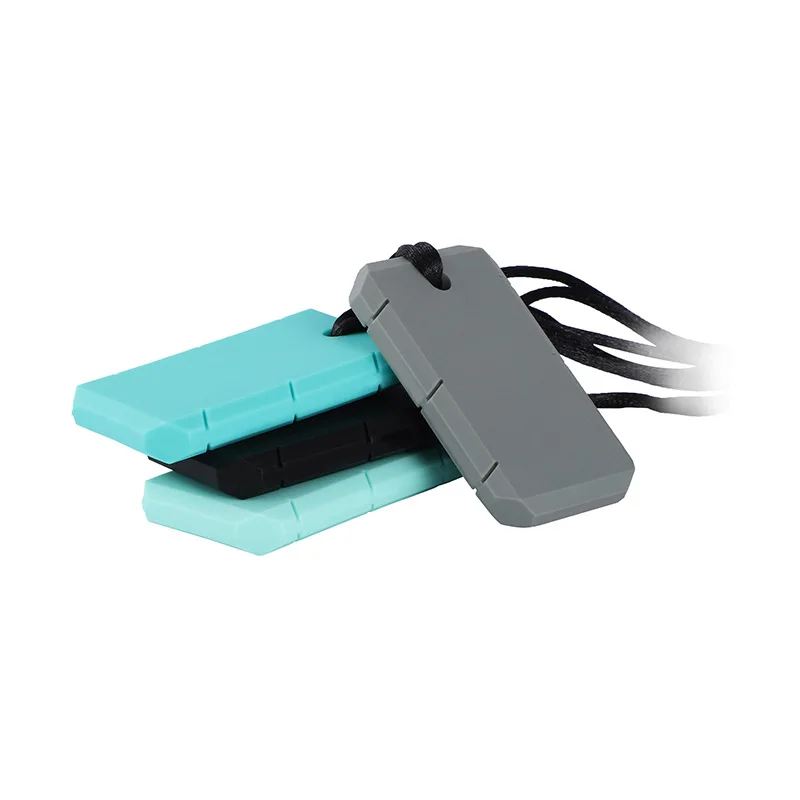 Chip Dale 1PC Silicone Chew Necklace Dog Tag Baby Teether Chewy Toy Sensory Tool for Autism Therapy ADHD Special Needs | Мать и ребенок