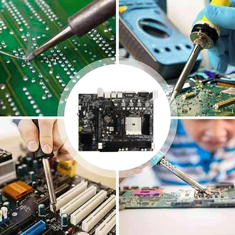 Материнская плата A55 DDR3 для компьютера поддерживает интерфейс Fm1 X4 631 641 A10 A8 A4