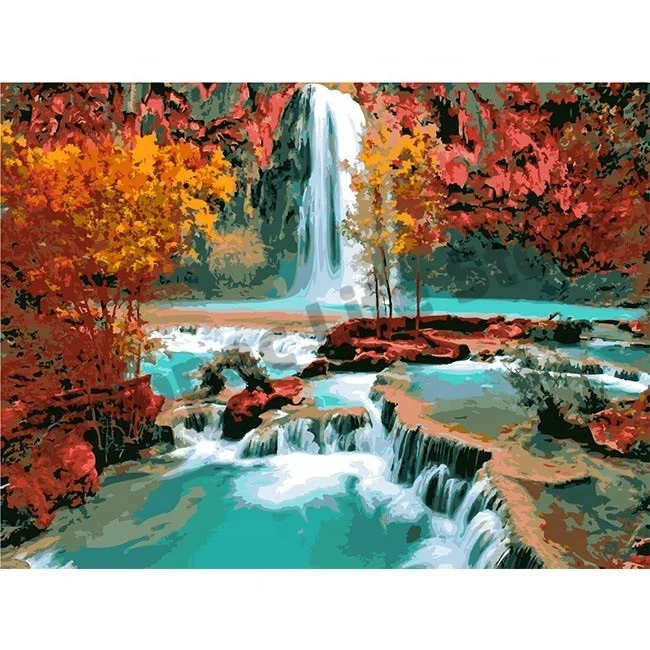 

Набор для рисования по номерам на холсте «Водопад»