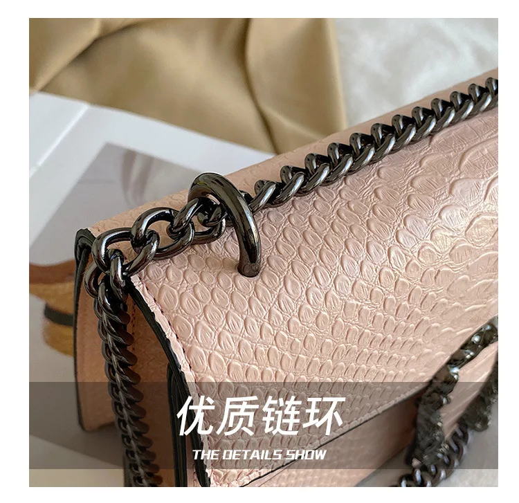 

Fashion trend Europe and America retro snake pattern new armpit bag women's shoulder bag 2021 new chain messenger bag