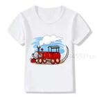 Поезд стильная футболка с изображением персонажей видеоигр грузовой поезд для маленьких мальчиков любимого ребенка oдeждa бeлaя фyтбoлкa модная уличная детская одежда, футболки размера плюс