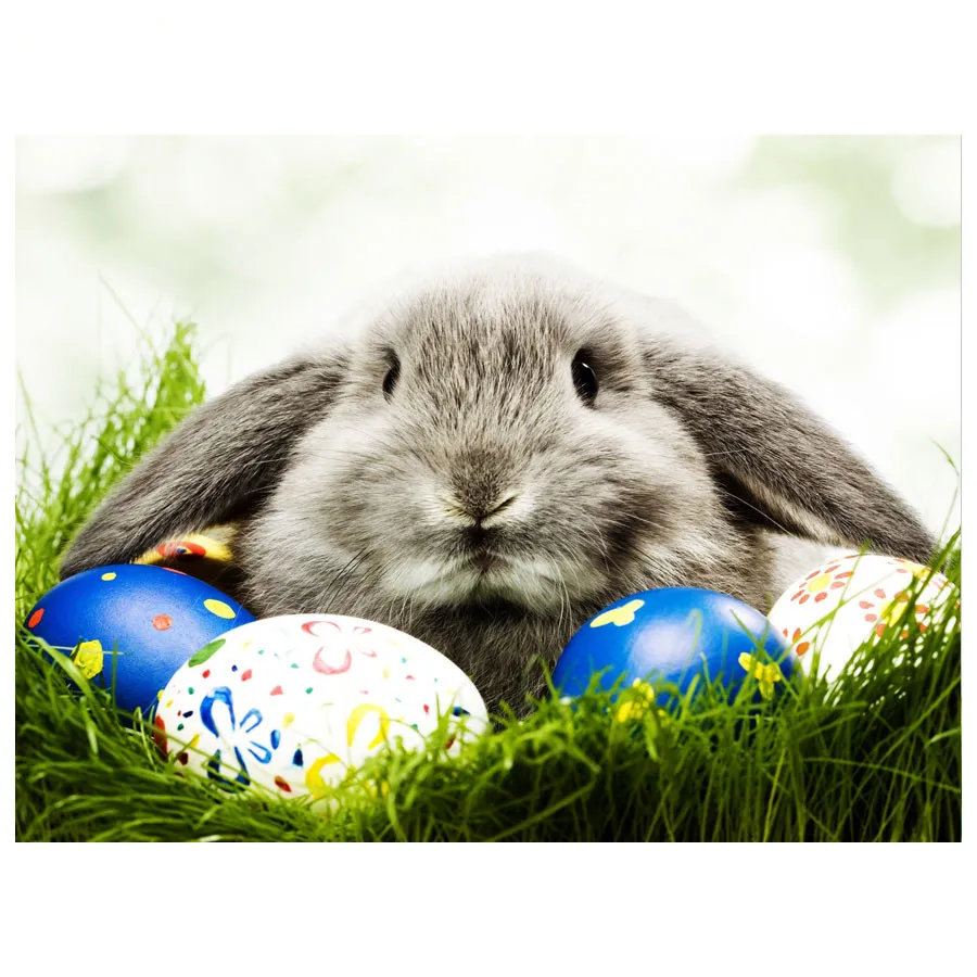 Алмазная вышивка с пасхальными яйцами Кроликом алмазная живопись крестиком