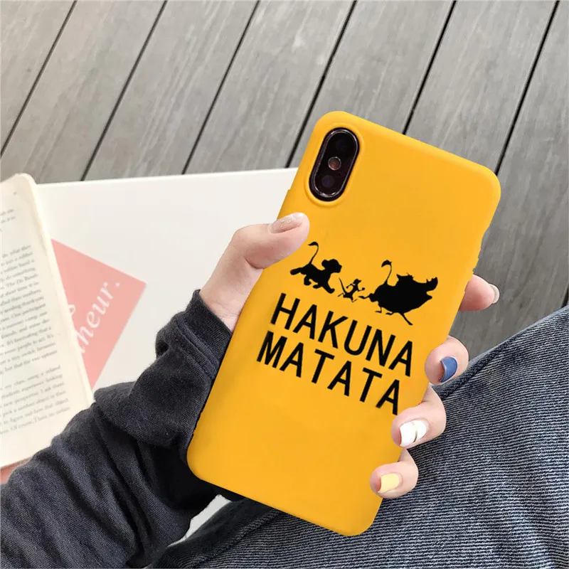 Style 5 GYKZ Cool Lion King Pumba чехол для iPhone XS MAX X XR 11 Pro 7 8 6 6s Plus Hakuna матовый Мягкий силиконовый чехол для телефона Fundas - Цвет: Style 5