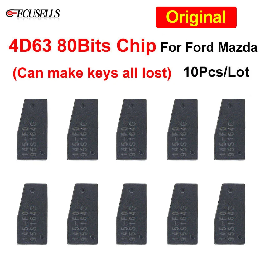 10 шт./лот оригинальный высококачественный 4D63 80bit чип для автомобильного ключа 4D 63