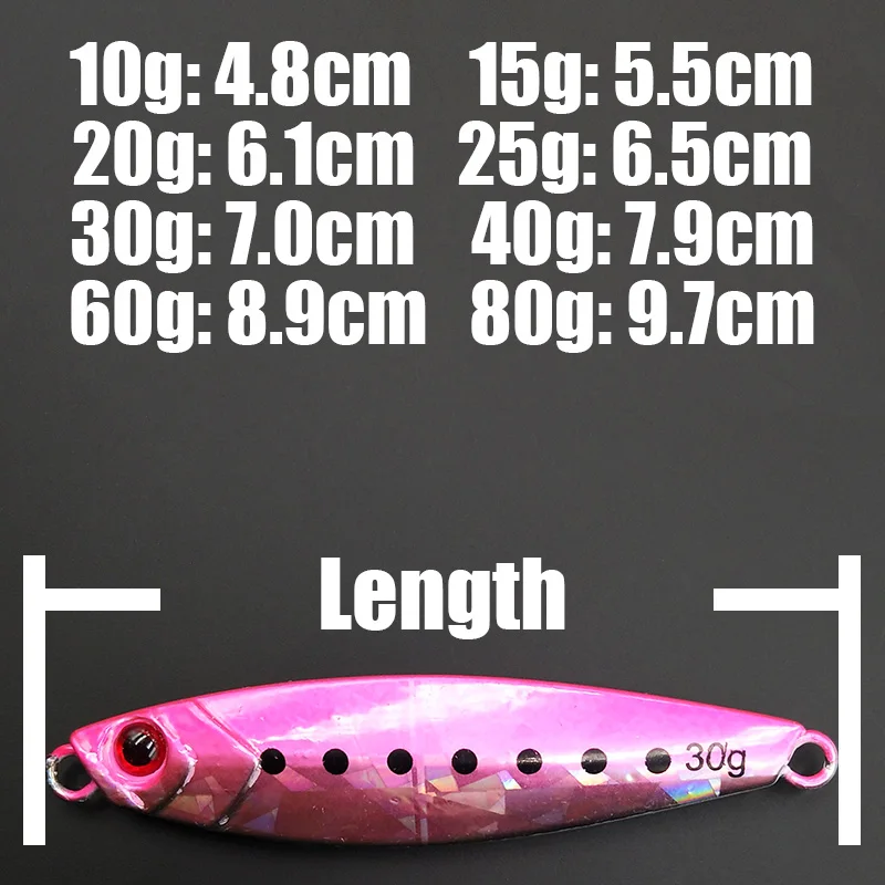 Приманка рыболовная металлическая Lunker светящаяся 10 г 15 20 25 30 40 60 80 | Спорт и