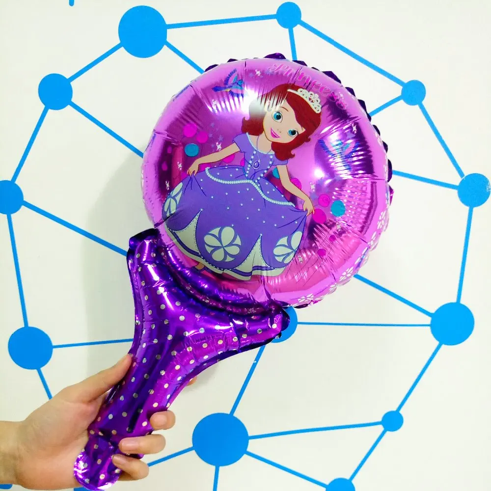 2 шт. София героиня мультфильма Палочки для воздушных шариков на день рождения детей, украшение для вечеринки, праздничные принадлежности для девочек.