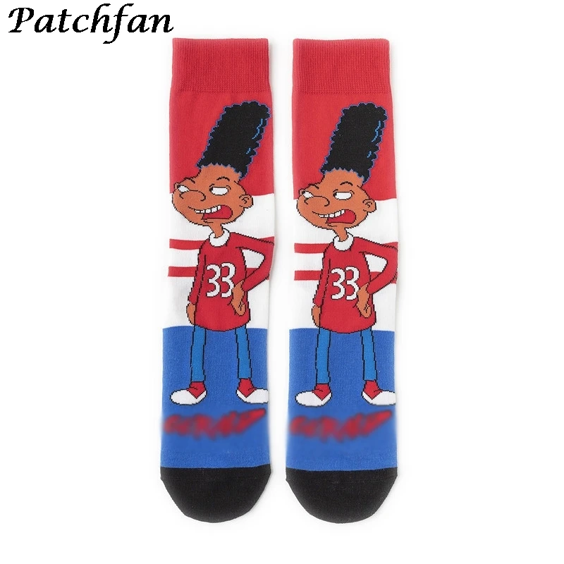 

12Pair AD261 New Mens Woman Sock Cartoon Pattern Hip hop Cool Socks Long Skate Funny Colorful Socks