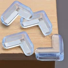 4 шт., защитные накладки на углы стола из мягкого ПВХ для безопасности детей