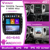 12 1 inch android car radio for toyota tacoma 2 n200 hilux 2005 2015 with screen gps navigation dvd multimedia auto stereo px6