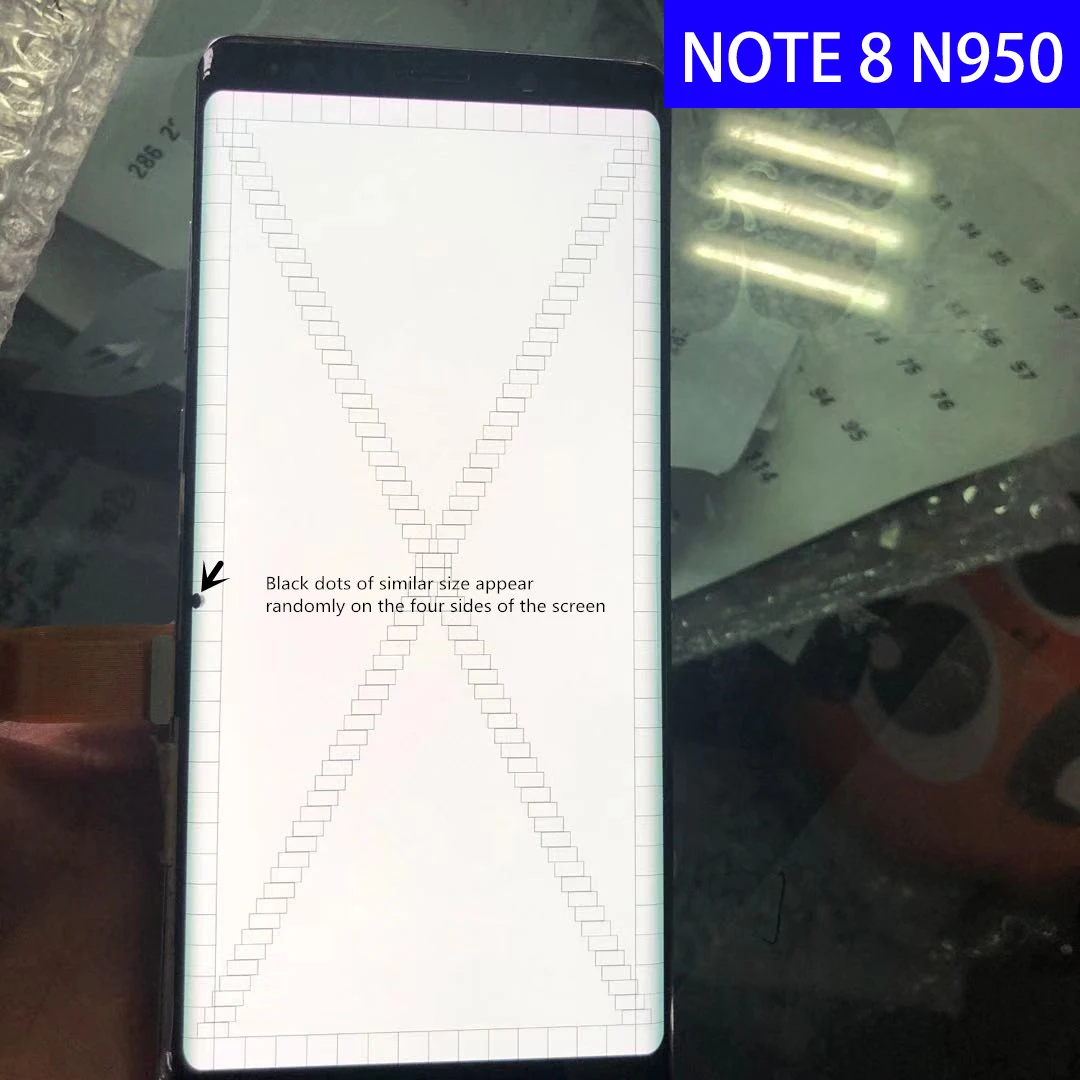 

Original 6.3" Super AMOLED Display for Samsung Galaxy NOTE8 LCD N9500 N950F LCD touch screen replacement with frame+dead pixel