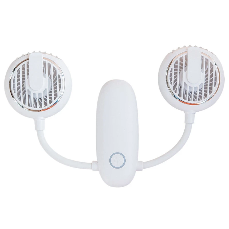

WT-F38 Dual-Head Multi-Function Fan, USB Charging Mini Foldable Dual-Head Waist-Mounted Fan for Outdoor