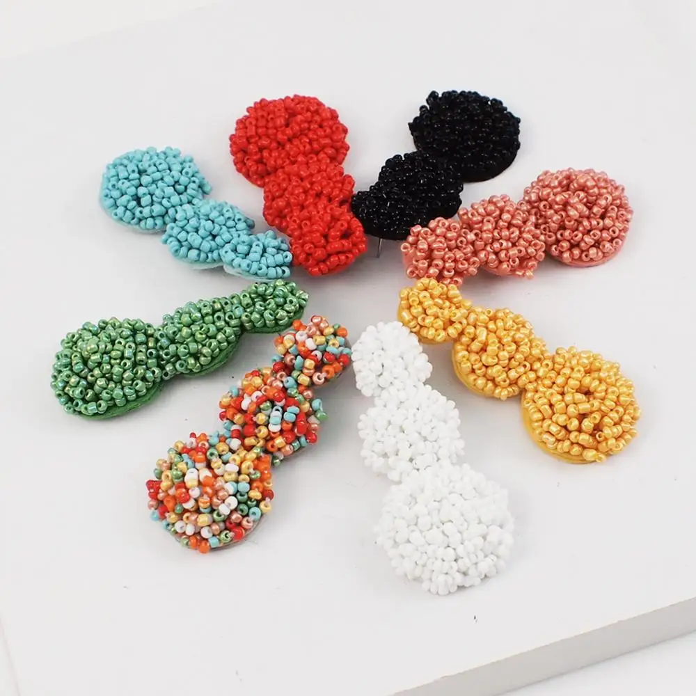 MANILAI богемные висячие серьги с бусинами для женщин ручной работы из бисера