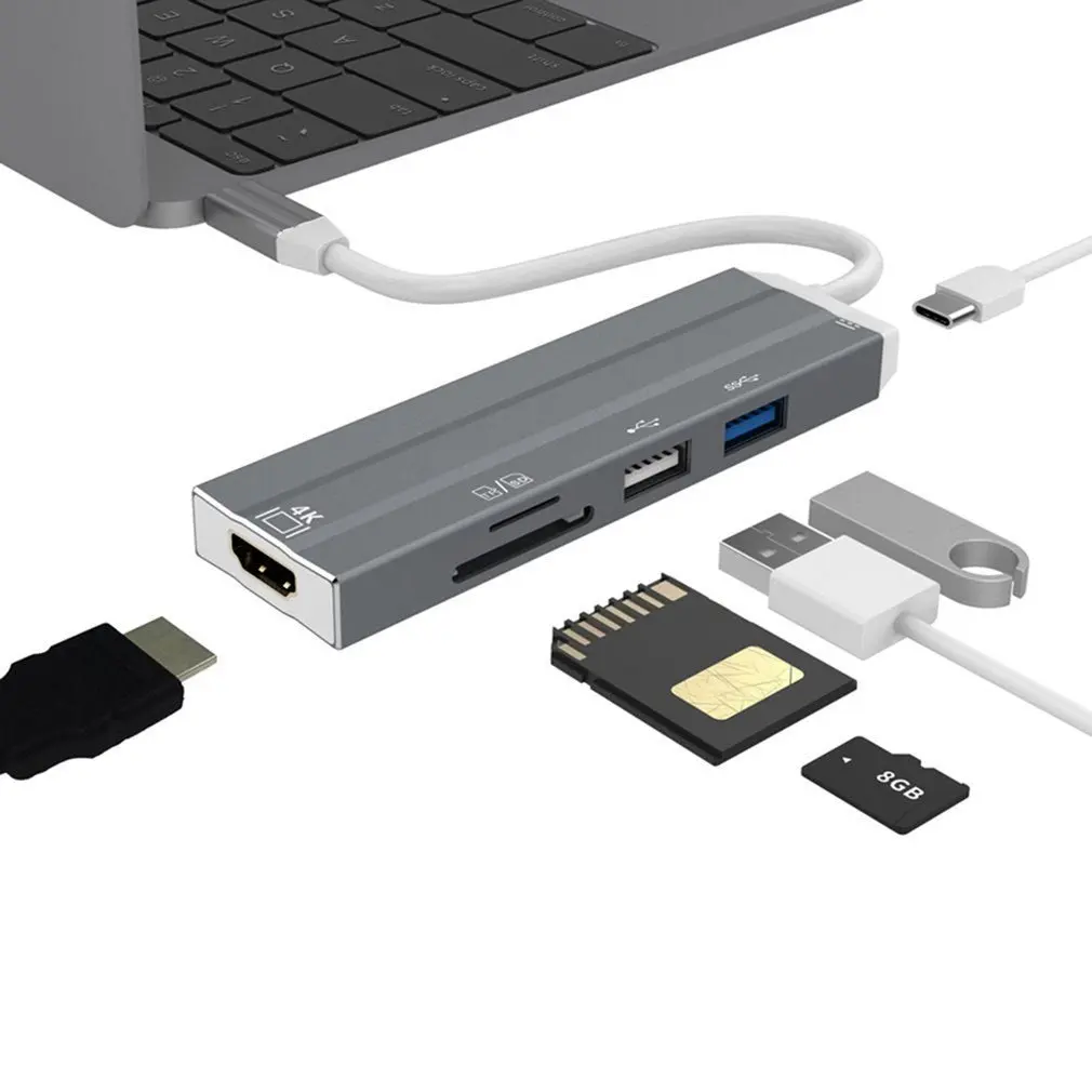USB C концентратор USB-C к HDMI Adaptador Thunderbolt RJ45 3 концентратор USB для MacBook samsung Dex Galaxy S10/S9 USB-C
