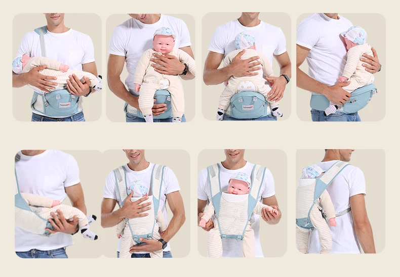 Four Seasons General Baby Carrier Waist Stool before Holding Style Multi-functional Baby Sit Deng Single Stool Summer Breathable