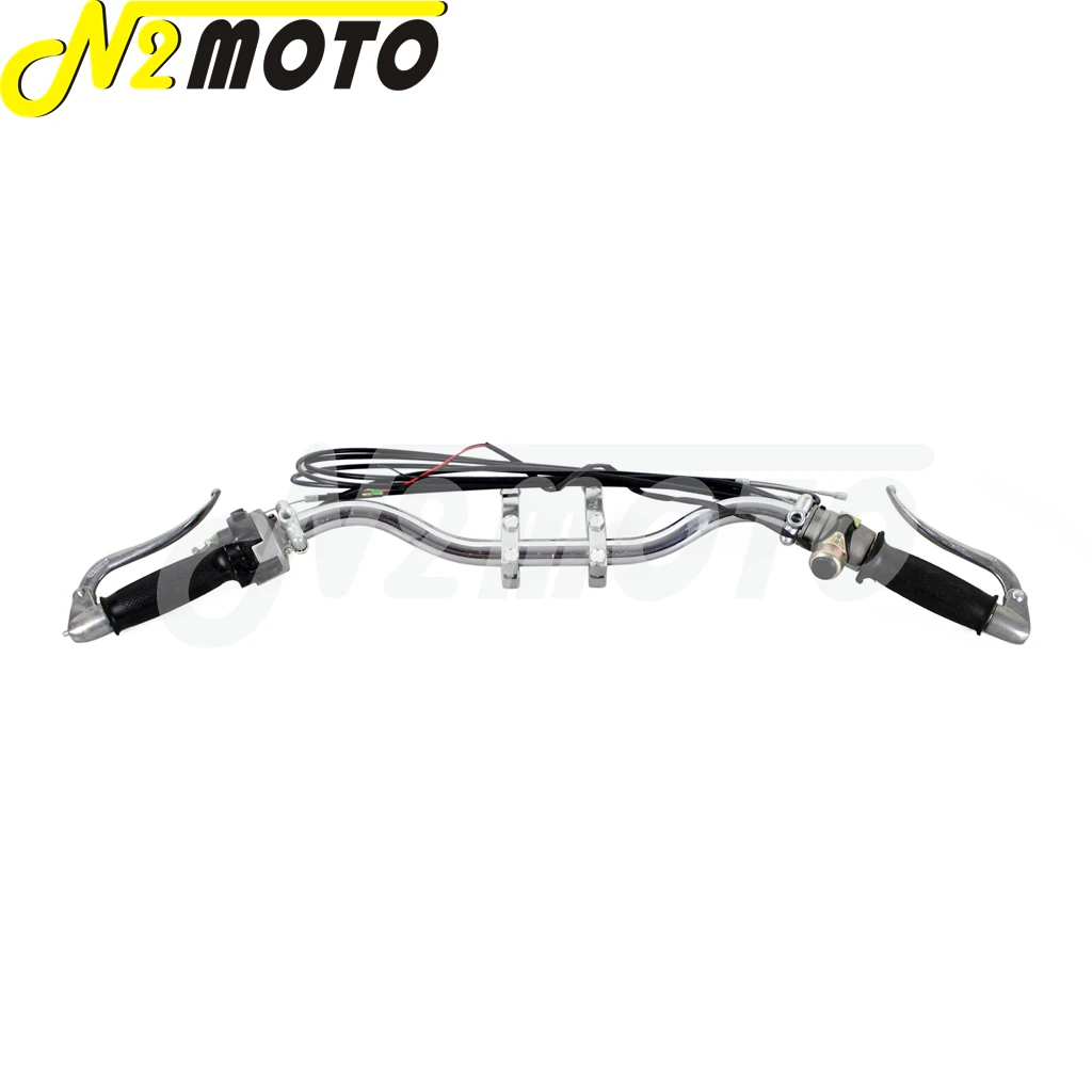 Мотоцикл руль в сборе ручка стиле ретро Бар Рычаг кабельный зажим Кронштейн для